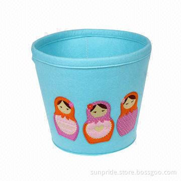 Nonwoven felt basket, real craft